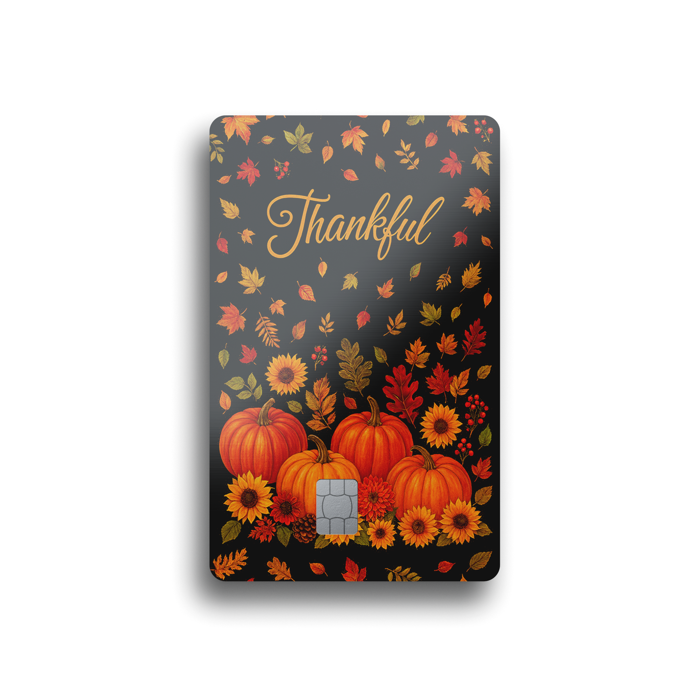 Thankful Autumn Harvest Card Skin